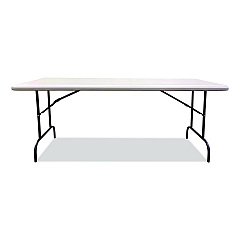 AbilityOne 7105017246806, SKILCRAFT Rectangular Folding Table, 60w x 30d x 29h, Platinum Gray Top, Gray Base/Legs