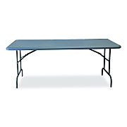 AbilityOne 7105017246807, SKILCRAFT Rectangular Folding Table, 72w x 30d x 29h, Charcoal Gray Top, Gray Base/Legs