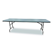 AbilityOne 7105017243925, SKILCRAFT Rectangular Folding Table, 96w x 30d x 29h, Charcoal Gray Top, Gray Base/Legs