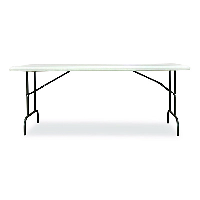 AbilityOne 7105017243926, SKILCRAFT Rectangular Folding Table, 72w x 30d x 29h, Platinum GrayTop, Gray Base/Legs