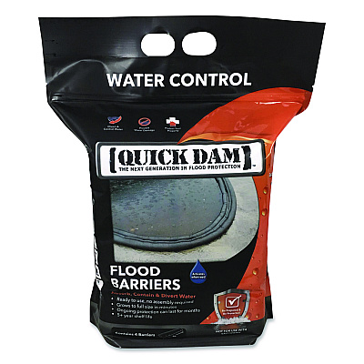 Quick Dam Flood Barriers, 6" x 5 ft x 3.5", 4/Pack (QD654)