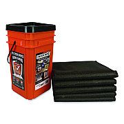 Quick Dam Outdoor Grab and Go Bucket Kit, (1) Bucket, (5) Jumbo Flood Bags (QDGG12485)