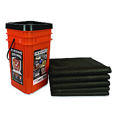 Quick Dam Outdoor Grab and Go Bucket Kit, (1) Bucket, (5) Jumbo Flood Bags (QDGG12485)
