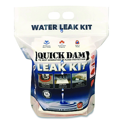 Quick Dam Leak Kit, (5) Drip Mats, (5) Mats, (4) 4 ft Water Dams, (1) 10 ft Water Dam (WUKIT)