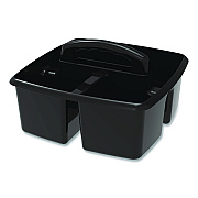 Storex Small Caddy, 9.25 x 9.25 x 12, Black, 6/Pack (00972E06C)