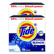 Laundry Detergent with Bleach, HE Compatible, 80 Loads, Tide Original Scent, Powder, 129 oz Box, 2/Carton (16667CT)