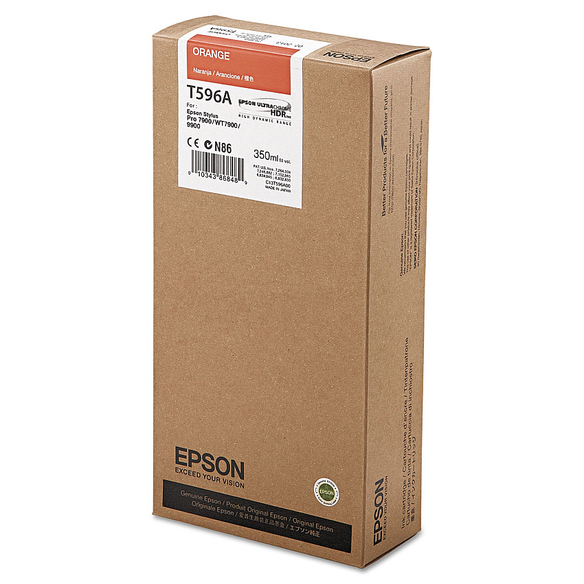 Epson T596A00 UltraChrome HDR Ink, Orange