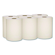 Scott Essential 100% Recycled Fiber Hard Roll Towel, 1-Ply, 8" x 800 ft, 1.5" Core, Brown, 6 Rolls/Carton (56758)