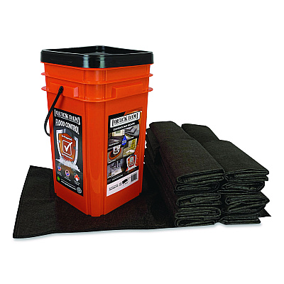 Quick Dam Outdoor Grab and Go Bucket Kit, (1) Bucket, (20) Flood Bags (QDGGFB20)
