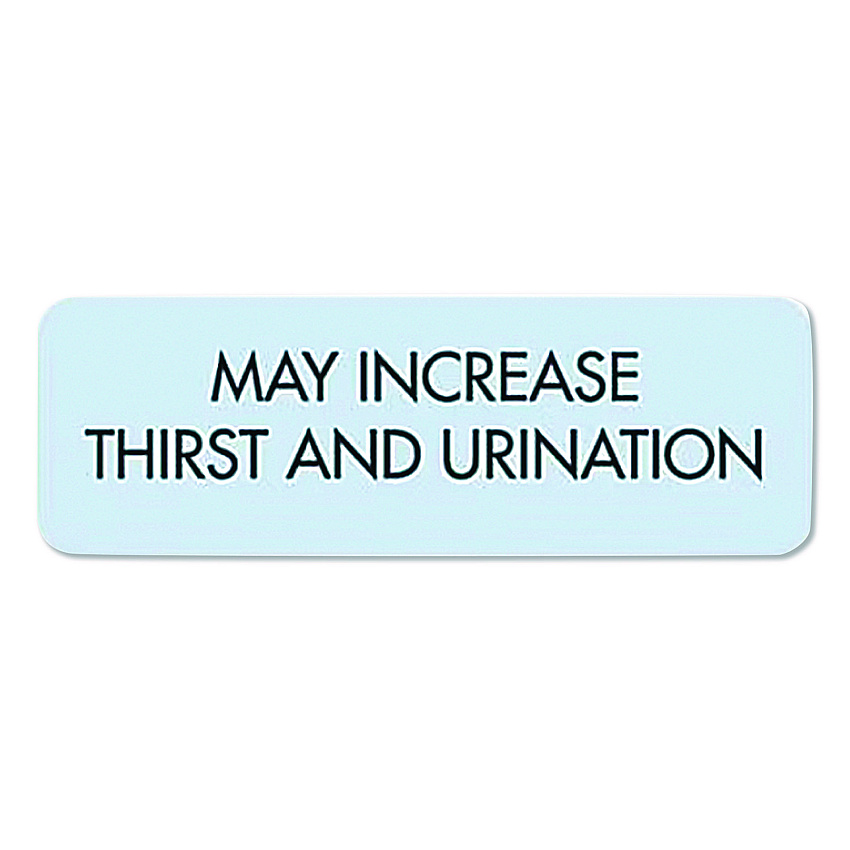 Medical Arts Press Veterinary Medication Instruction Labels, May Increase Thirst and Urination, 1.5 x 0.5, Blue, 500 Labels (35332)