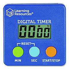 Learning Resources Classroom Timer, LCD, 5.3 x 3.6 x 0.9, Blue (LER4339)