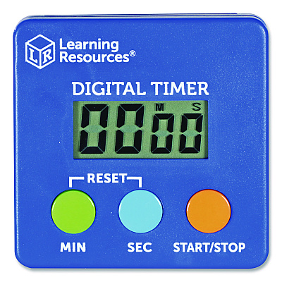 Learning Resources Classroom Timer, LCD, 5.3 x 3.6 x 0.9, Blue (LER4339)