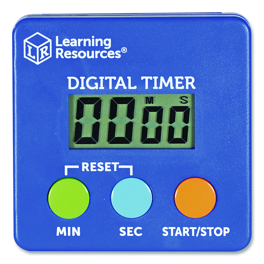 Learning Resources Classroom Timer, LCD, 5.3 x 3.6 x 0.9, Blue (LER4339)
