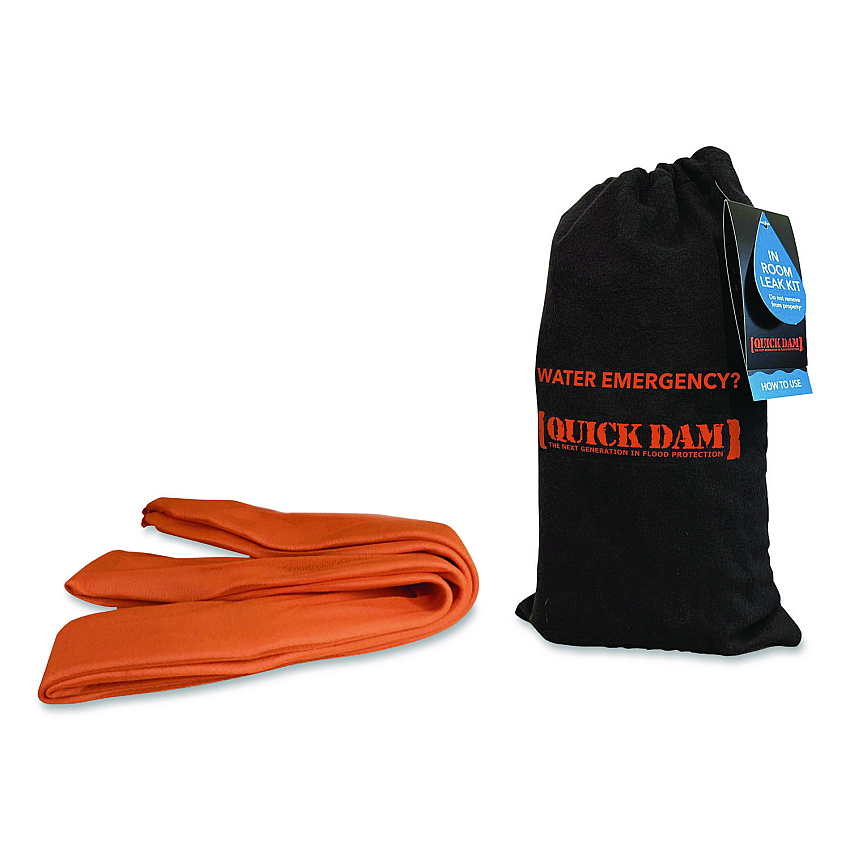 Quick Dam In-Room Leak Kit, (1) Drip Mat, (1) 8 ft Water Dam (WUIRLK)