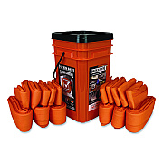 Quick Dam Indoor Bucket Kit, (1) Bucket, (10) 4 ft Water Dams, (6) 10 ft Water Dams (WUGGCO)