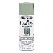 Rust-Oleum Ultra Matte Chalked Paint, Matte Country Gray, 12 oz Aerosol Can (302593EA)