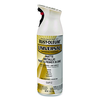 Rust-Oleum Universal Premium Spray Paint, Metallic Capiz, 11 oz Aerosol Can (371597EA)