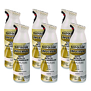 Rust-Oleum Universal Premium Spray Paint, Metallic Capiz, 11 oz Aerosol Can, 6/Carton (371597)
