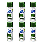 Rust-Oleum Painter's Touch 2X Ultra Cover Spray Paint, Gloss Hunter Green, 12 oz Aerosol Can, 6/Carton (334034)