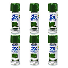 Rust-Oleum Painter's Touch 2X Ultra Cover Spray Paint, Gloss Hunter Green, 12 oz Aerosol Can, 6/Carton (334034)
