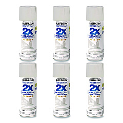 Rust-Oleum Painter's Touch 2X Ultra Cover Spray Paint, Ultra Matte Gray, 12 oz Aerosol Can, 6/Carton (331184)