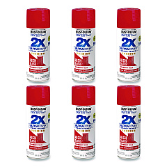 Rust-Oleum Painter's Touch 2X Ultra Cover Spray Paint, High Gloss Strawberry Fields, 12 oz Aerosol Can, 6/Carton (331180)
