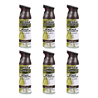 Rust-Oleum Universal Premium Spray Paint, Flat Amber, 12 oz Aerosol Can, 6/Carton (271472)