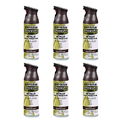 Rust-Oleum Universal Premium Spray Paint, Flat Amber, 12 oz Aerosol Can, 6/Carton (271472)