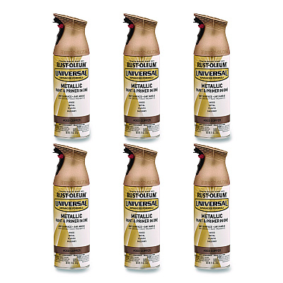 Rust-Oleum Universal Premium Spray Paint, Aged Copper, 12 oz Aerosol Can, 6/Carton (249132)