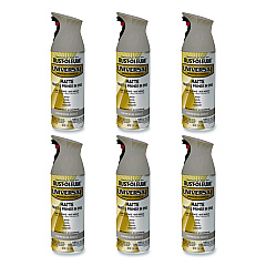 Rust-Oleum Universal Premium Spray Paint, Matte Greige, 12 oz Aerosol Can, 6/Carton (376724)