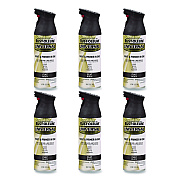 Rust-Oleum Universal Premium Spray Paint, Flat Black, 12 oz Aerosol Can, 6/Carton (245198)