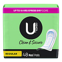 U by U by U by Kotex Security Regular Maxi Pads, Unscented, 48/Pack (47240)