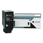 Lexmark Cyan Return Program Toner Cartridge (5,000 Yield) (71C00CG)