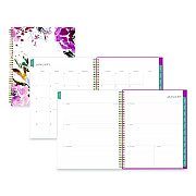 Blue Sky Kelly Ventura Magenta Bloom Weekly/Monthly Planner, Floral Artwork, 11 x 8.5, Multicolor Cover, 12-Month (Jan to Dec): 2026 (140945)