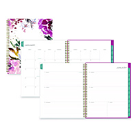 Blue Sky Kelly Ventura Magenta Bloom Weekly/Monthly Planner, Floral Artwork, 11 x 8.5, Multicolor Cover, 12-Month (Jan to Dec): 2026 (140945)