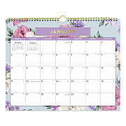 Blue Sky Tula Monthly Wall Calendar, Floral Artwork, 15 x 12, White/Multicolor Sheets, 12-Month (Jan to Dec): 2026 (144076)