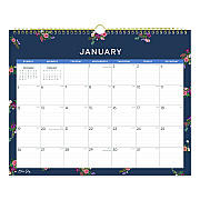 Blue Sky Ashlyn Monthly Wall Calendar, Floral Artwork, 15 x 12, White/Blue/Pink Sheets, 12-Month (Jan to Dec): 2026 (148617)