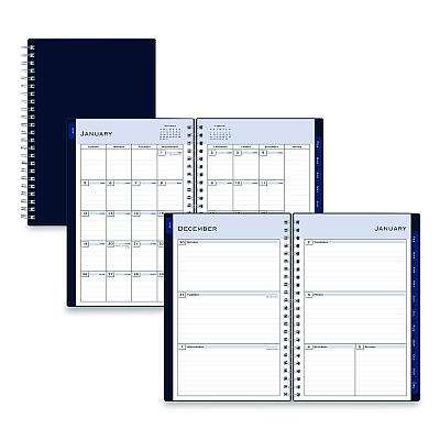 Blue Sky Passages Weekly/Monthly Planner, 8 x 5, Navy Cover, 12-Month (Jan to Dec): 2026 (148657)