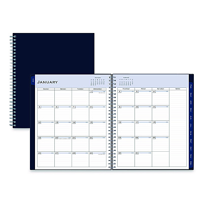 Blue Sky Passages Monthly Planner, 10 x 8, Navy Cover, 12-Month (Jan to Dec): 2026 (148660)