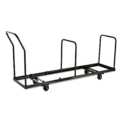 NPS Folding Chair Dolly For Vertical Storage, Metal, 1,100 lb Capacity, 19.25" x 81" x 38.5", Brown (DY35)