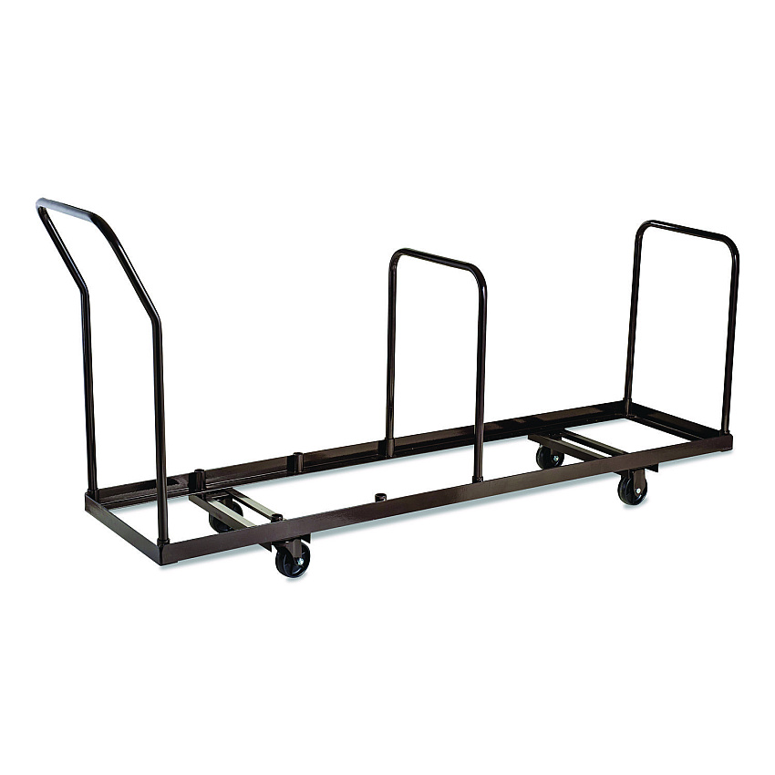 NPS Folding Chair Dolly For Vertical Storage, Metal, 1,100 lb Capacity, 19.25" x 81" x 38.5", Brown (DY35)