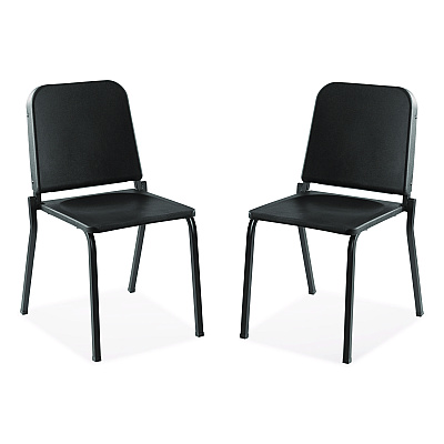 NPS 8200 Series Melody Music Chair, Supports Up to 300 lbs, 17.5" Seat Height, Black Seat, Black Back, Black Base, 2/Pack (82102)