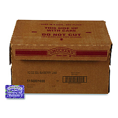 Smucker's Jelly/Jam Plastic Portion Control Cups, Blackberry, 0.5 oz Cup, 200/Carton (01698)