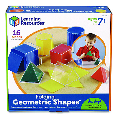 Learning Resources Folding Geometric Shapes, Grades 2 to 6, 16 Pieces (LER0921)