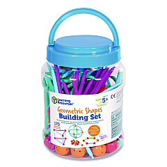 Learning Resources Geometric Shapes Building Set, Grades K to 5, 170 Pieces (LER1776)