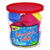 Learning Resources Hands-On Soft Geometric Solids, Grades K to 5, 12 Pieces (LER6120)