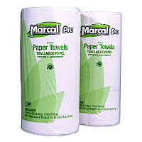 Marcal 100% Premium Recycled Kitchen Roll Towels, 2-Ply, 11 x 8.8, White, 12 Rolls/Carton (250HC)