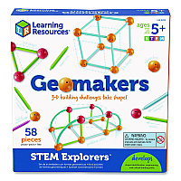 Learning Resources STEM Explorers Geomakers, Grades K to 2, 58 Pieces (LER9293)