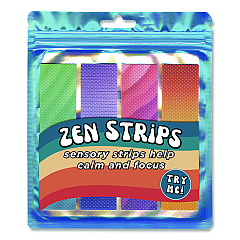 TPG Creations Bumpy Gradient Zen Strips, Ages 6 and Up, Assorted Colors, 4/Pack (854)