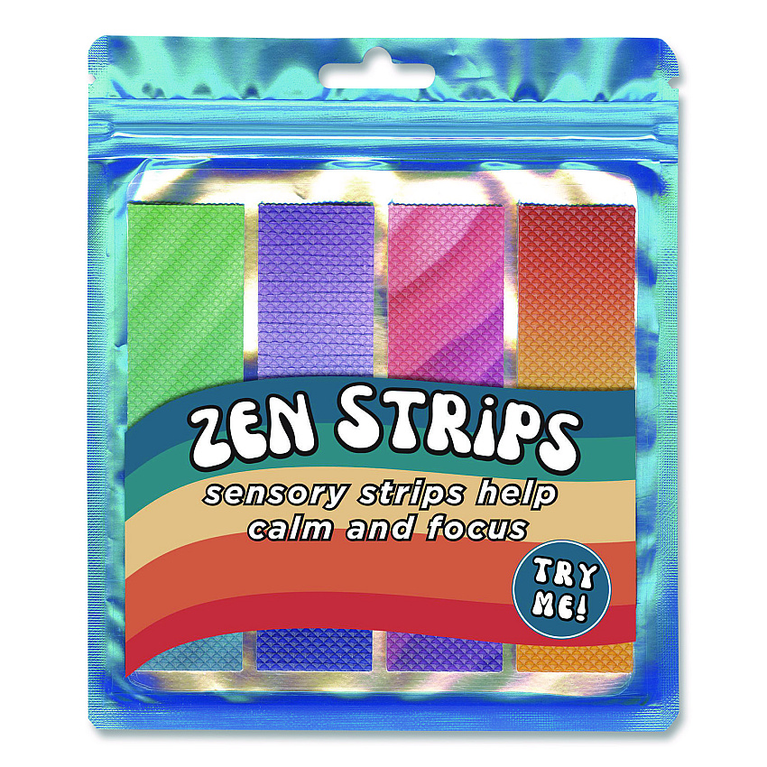 TPG Creations Bumpy Gradient Zen Strips, Ages 6 and Up, Assorted Colors, 4/Pack (854)
